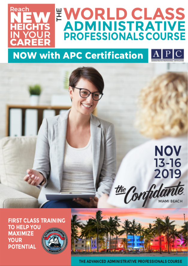 the world class apc certification course professional administrative certificate of excellence